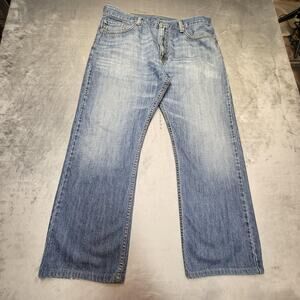 Levis 514 Jeans Mens 37x28 Blue Slim Straight Leg Denim Made Egypt Classic